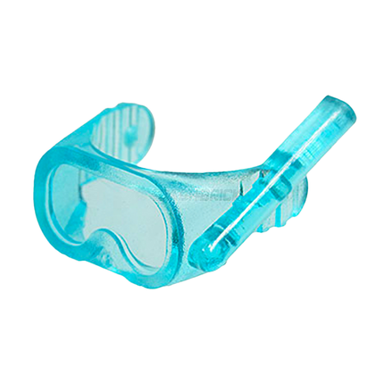 LEGO Minifigure Part - Visor Scuba Diver Mask (Helmet Add-On), Trans-Light Blue [30090] 6244761