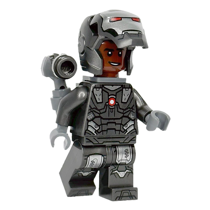 LEGO Minifigure - War Machine, Pearl Dark Gray, Silver Armor, Backpack [MARVEL]