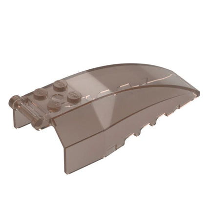 LEGO Windscreen 8 x 4 x 2 with 4 Studs and Bar Handle, Trans-Brown [92579] 6507964
