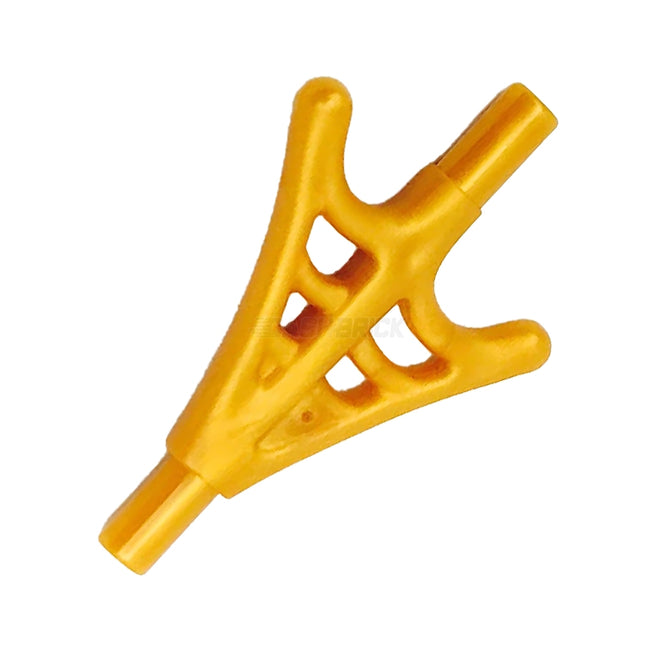 LEGO Minifigure Accessory - Weapon Web Effect, Branched with Bar Ends, Spider-Man, Pearl Gold [36083f]