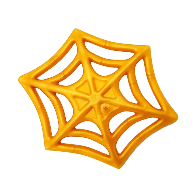 LEGO Minifigure Accessory - Weapon Web Effect, Medium Web with Bar on back, Spider-Man, Pearl Gold [36083c]