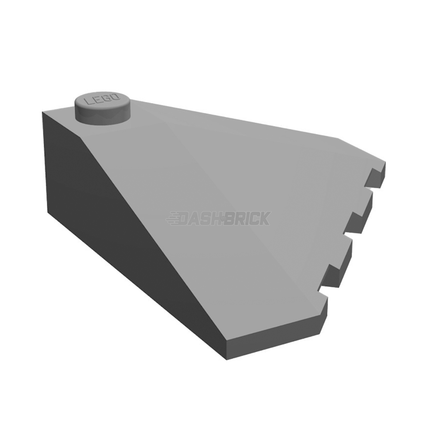 LEGO Wedge 4 x 4 (Slope 18 Corner), Light Grey [43708] 6309133