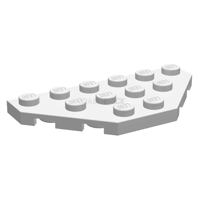 LEGO Wedge, Plate 3 x 6 Cut Corners, White [2419] 241901