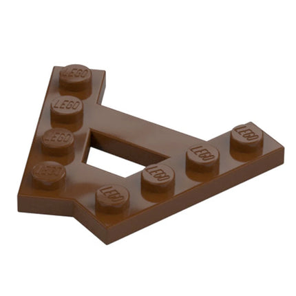 LEGO Wedge, Plate A-Shape/A-Frame with 2 Rows of 4 Studs, Reddish Brown [15706] 6084573
