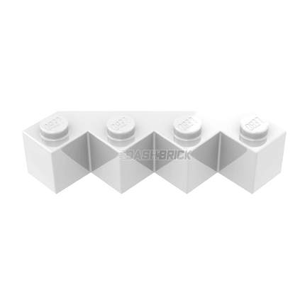 LEGO Brick, Modified Facet 4 x 4, White [14413] 6173055
