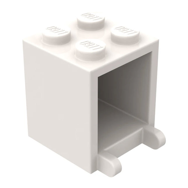 LEGO Container, Box, Letterbox, Mailbox, Cupboard 2 x 2 x 2, White [4345]
