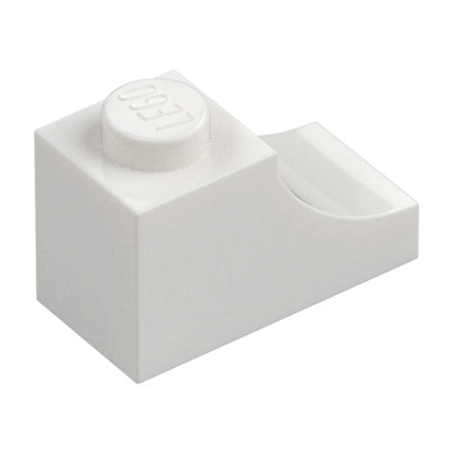 LEGO Brick, Arch 1 x 2 Inverted, Outside Half Arch, White [78666] 6346616