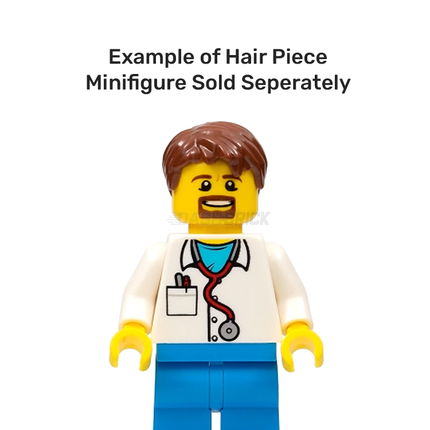 LEGO Minifigure Part - Hair Short Tousled with Side Part, Reddish Brown [62810] 6227107
