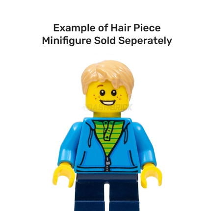 LEGO Minifigure Part - Hair Short Tousled with Side Part, Dark Tan [62810] 6417265