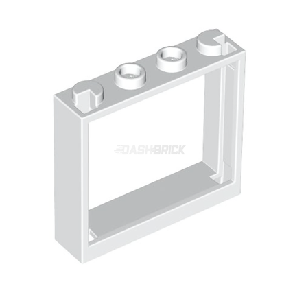 LEGO Window Frame 1 x 4 x 3, Without Shutter Tabs, White [60594] 4530590