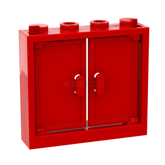 LEGO Window with 2 x Opening Doors, Red [60594 / 95270]