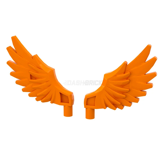 LEGO Minifigure Accessory - Wing Set Feathered, Orange [11100] 6057921