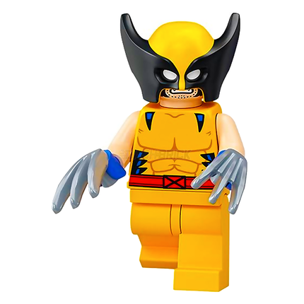 LEGO Minifigure - Wolverine, X-men, Mask, Claws, Blue Hands [MARVEL]