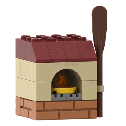 LEGO "Woodfire Pizza Oven" - Barbecue Grill, Cooker [MiniMOC]