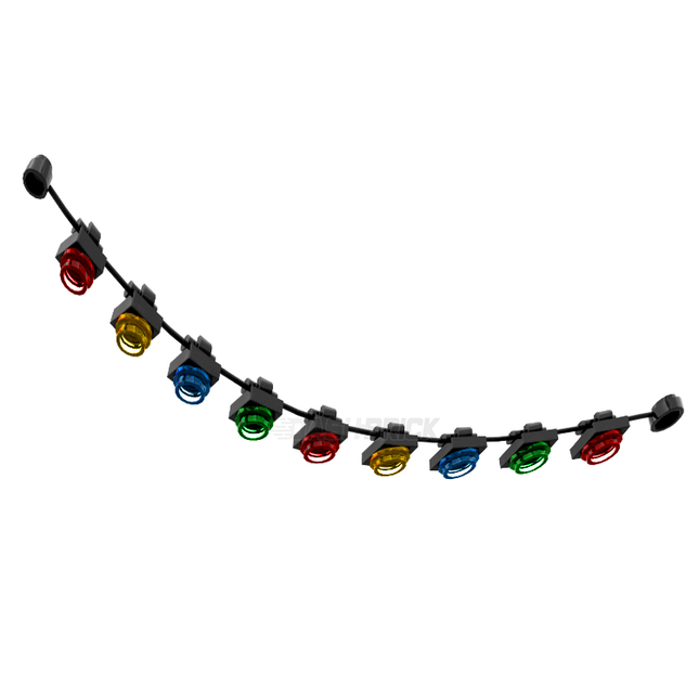 LEGO "Christmas Lights" - Flexible String with Transparent Studs [MiniMOC]