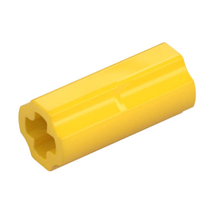 LEGO Technic, Axle Connector 2L (Smooth with x Hole + Orientation), Yellow [6538c] 4519010