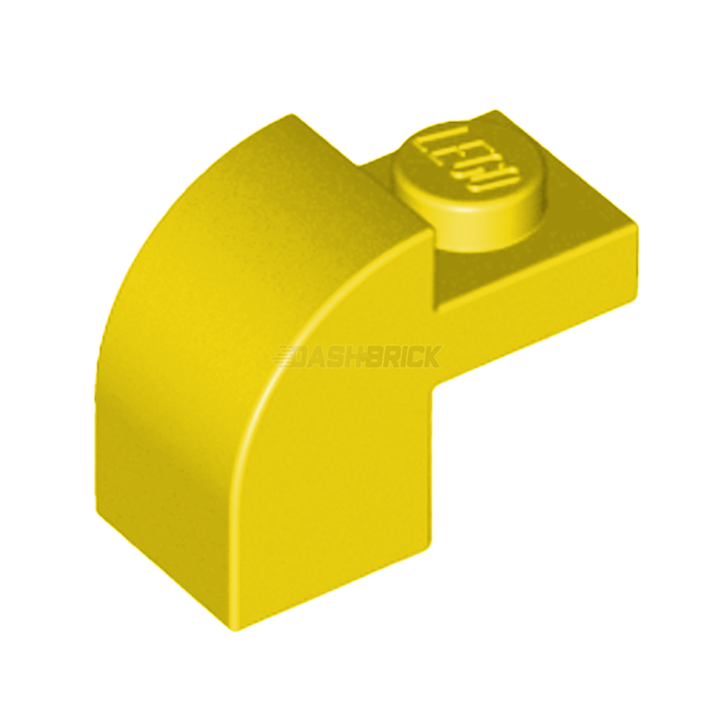 LEGO Slope, Curved 2 x 1 x 1 1/3 with Recessed Stud, Yellow [6091] 6388492