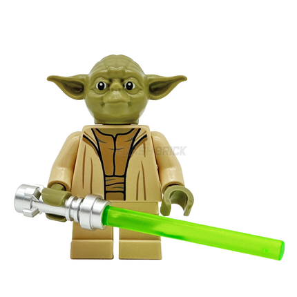 LEGO Minifigure - Yoda - Olive Green, Open Robe with Small Creases [STAR WARS]