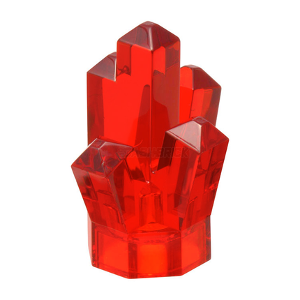 LEGO Rock 1 x 1 Crystal 5 Point, Trans-Red [52] 6236961