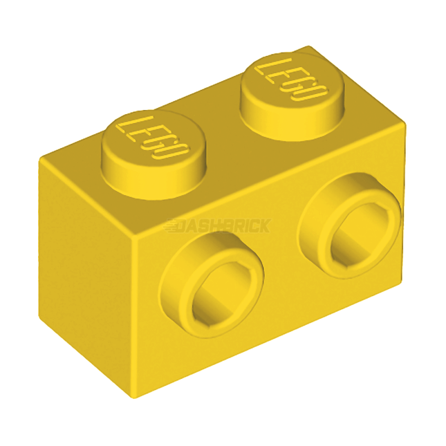 LEGO Brick, Modified 1 x 2 with Studs on One Side, Yellow [11211]