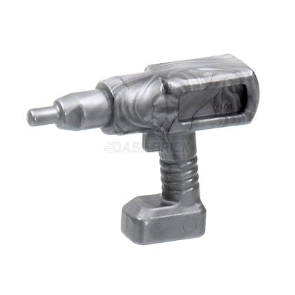 LEGO Minifigure Accessory - Tool, Cordless Electric Impact Wrench/Drill, Flat Silver [11402b]