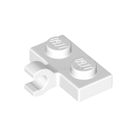 LEGO Plate, Modified 1 x 2, Clip on Side (Horizontal Grip), White [11476] 6313115