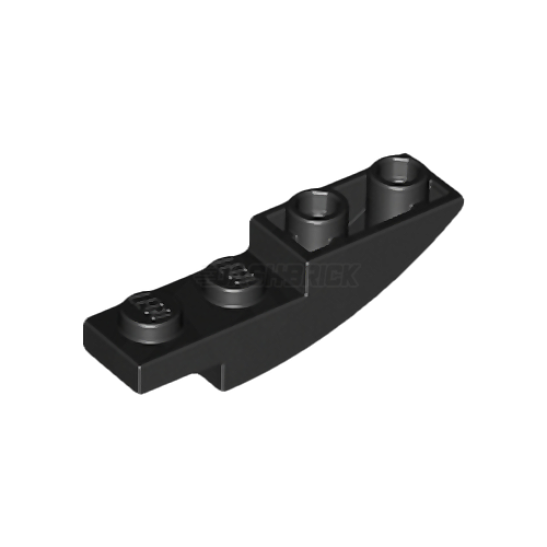 LEGO Slope, Curved 4 x 1 Inverted, Black [13547]