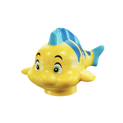 LEGO Minifigure Animal - Flounder/Fabius - The Little Mermaid, Disney, Fish [15679pb01]
