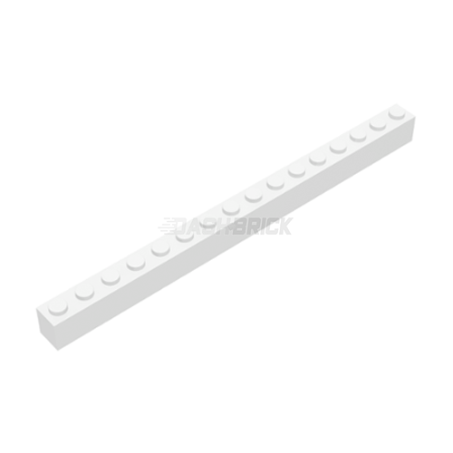 LEGO Brick, 1 x 16, White [2465]