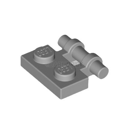 LEGO Plate, Modified 1 x 2, Bar Handle on Side, Free Ends, Dark Grey [2540] 4210660