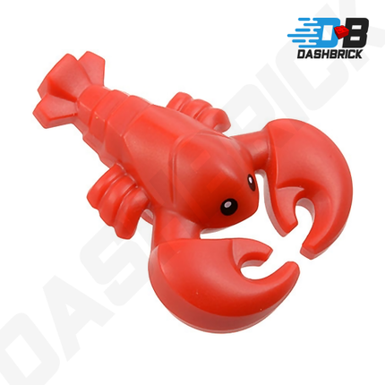 LEGO Minifigure Animal - Lobster, Black Eyes, Red [27152pb01]