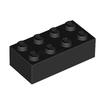 LEGO Brick 2 x 4, Black [3001]