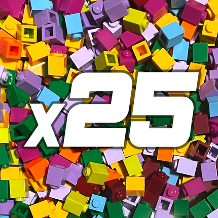 LEGO "Just Bricks - Pack of 25" - 1 x 1 Bricks [3005] Assorted Colours