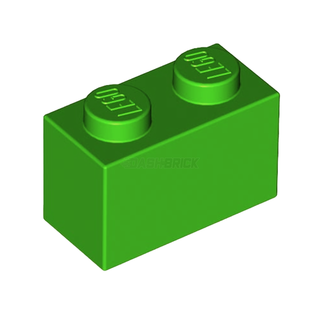 LEGO Brick 1 x 2, Bright Green [3004] 4647553
