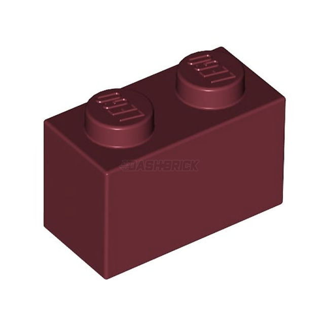 LEGO Brick 1 x 2, Dark Red [3004] 4539102