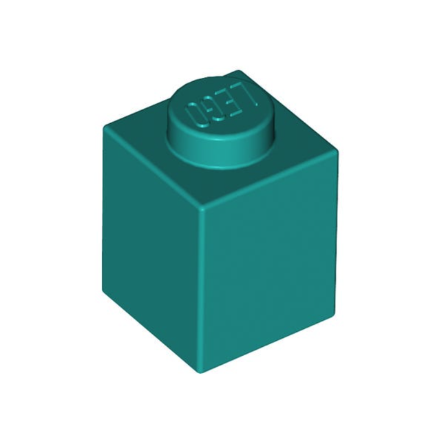 LEGO Brick 1 x 1, Dark Turquoise [3005]