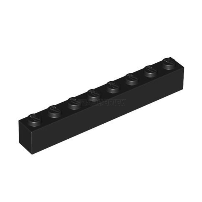 LEGO Brick, 1 x 8, Black [3008] 300826