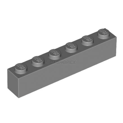 LEGO Brick, 1 x 6, Dark Grey [3009] 4211100