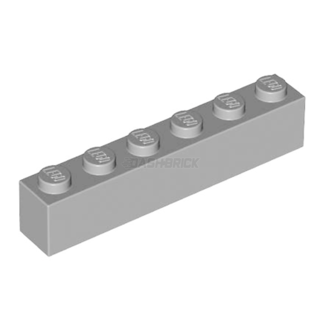 LEGO Brick, 1 x 6, Light Grey [3009] 4211393