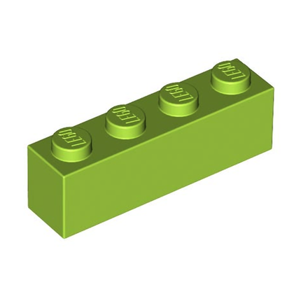 LEGO Brick 1 x 4, Lime Green [3010]