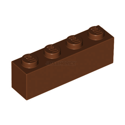 LEGO Brick, 1 x 4, Reddish Brown [3010] 4211225