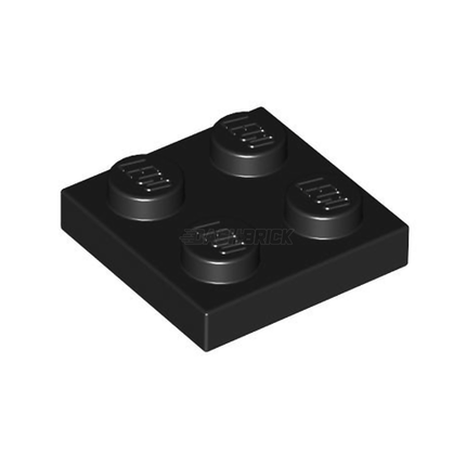 LEGO Plate, 2 x 2, Black [3022] 302226