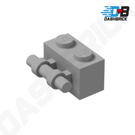 LEGO Brick, Modified 1 x 2 with Handle, Dark Grey [30236] 4211128