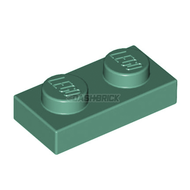 LEGO Plate, 1 x 2, Sand Green [3023]