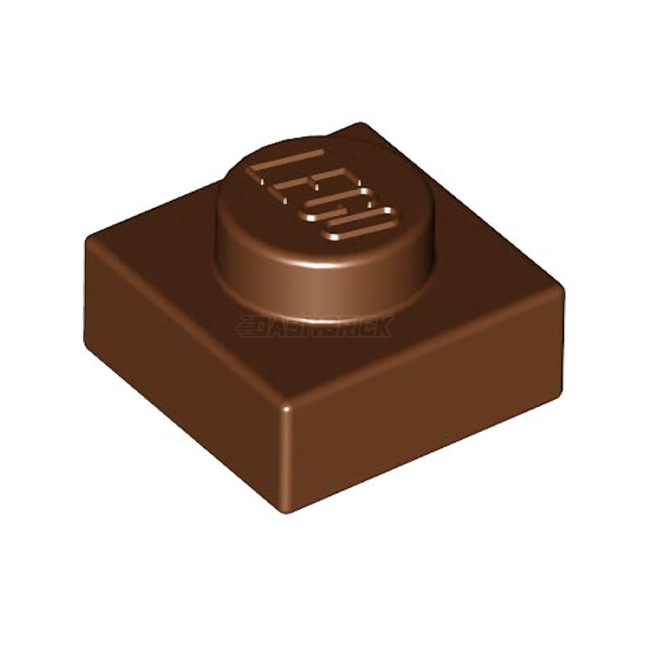 LEGO Plate, 1 x 1, Reddish Brown [3024]