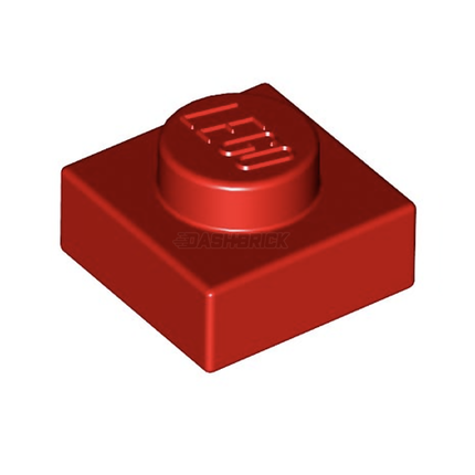 LEGO Plate, 1 x 1, Red [3024]