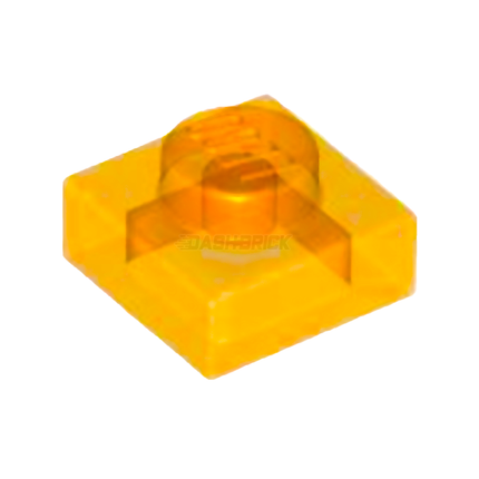 LEGO Plate, 1 x 1, Trans-Orange [3024]