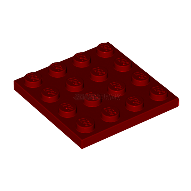 LEGO Plate 4 x 4, Dark Red [3031]