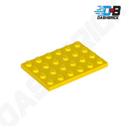 LEGO Plate 4 x 6, Yellow [3032]