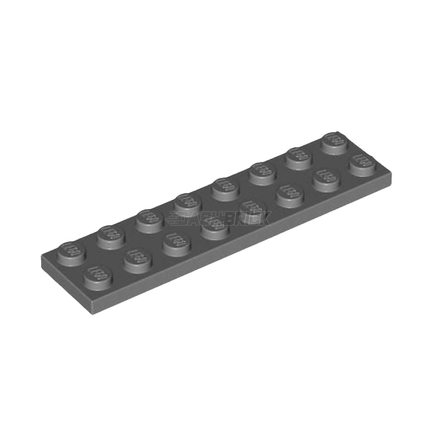 LEGO Plate 2 x 8, Dark Grey [3034]